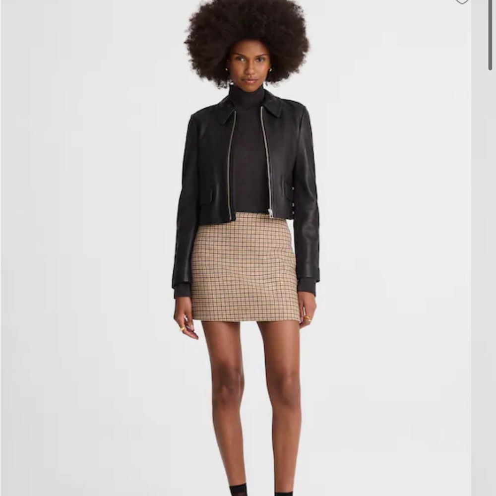 Madewell Double-Faced Mini Skirt Dark Cocoa, Size 6 NWT